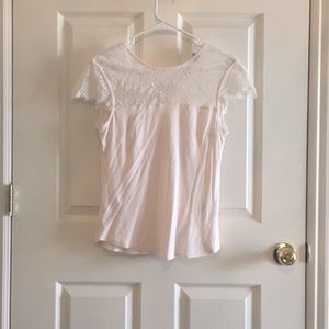 Lace cream forever 21 shirt